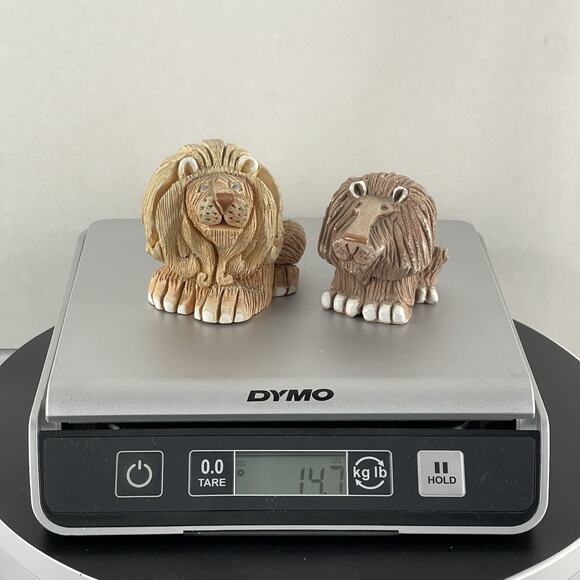 Two Vintage Artesania Rinconada Regal Lion Retired Uruguay Figurine - Picture 8 of 8